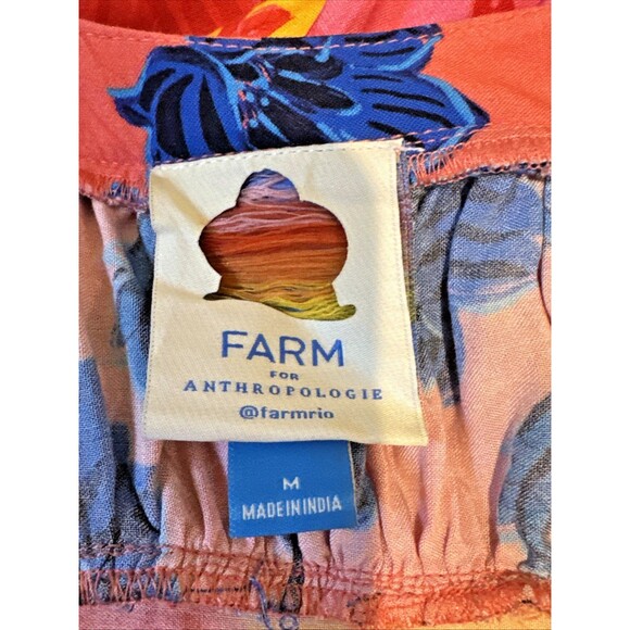 Farm Rio Size M Button-Front Tiered Floral Maxi Dress $228 - Picture 6 of 13